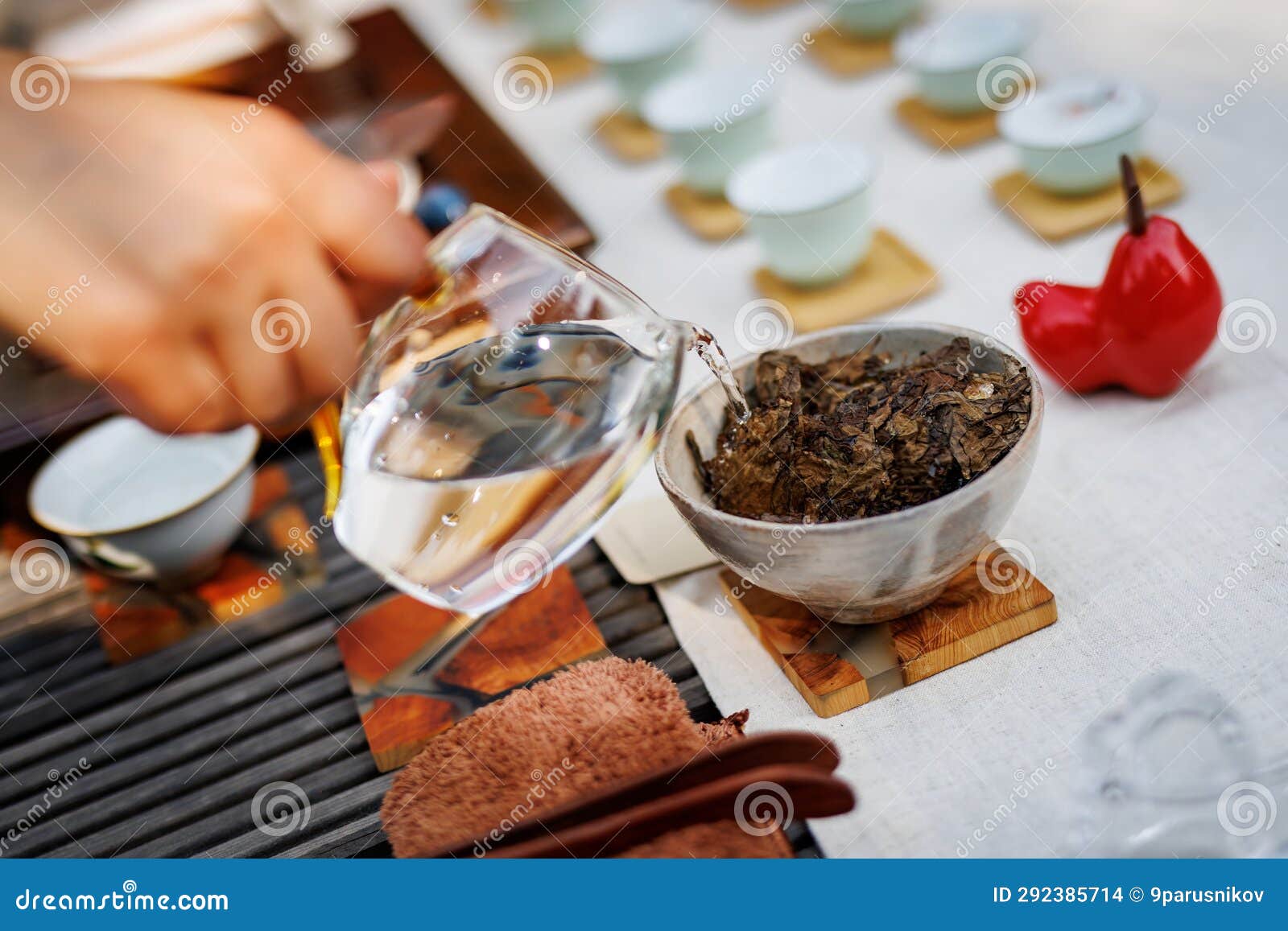 Chinese Tea Leaves Ready for Brewing Stock Photo Image of culture