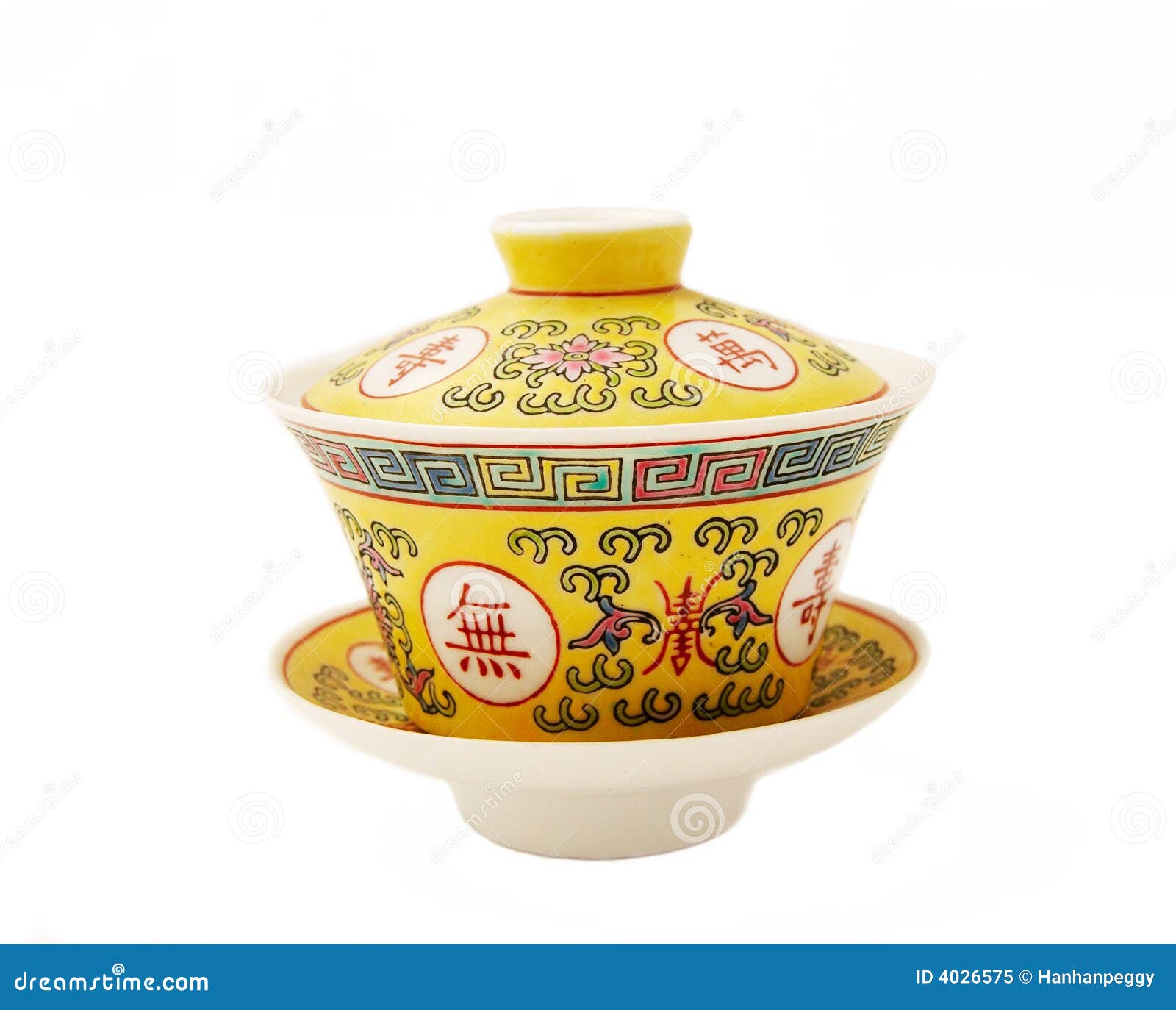 Chinese tea porcelain stock image. Image of isolated, food 4026575