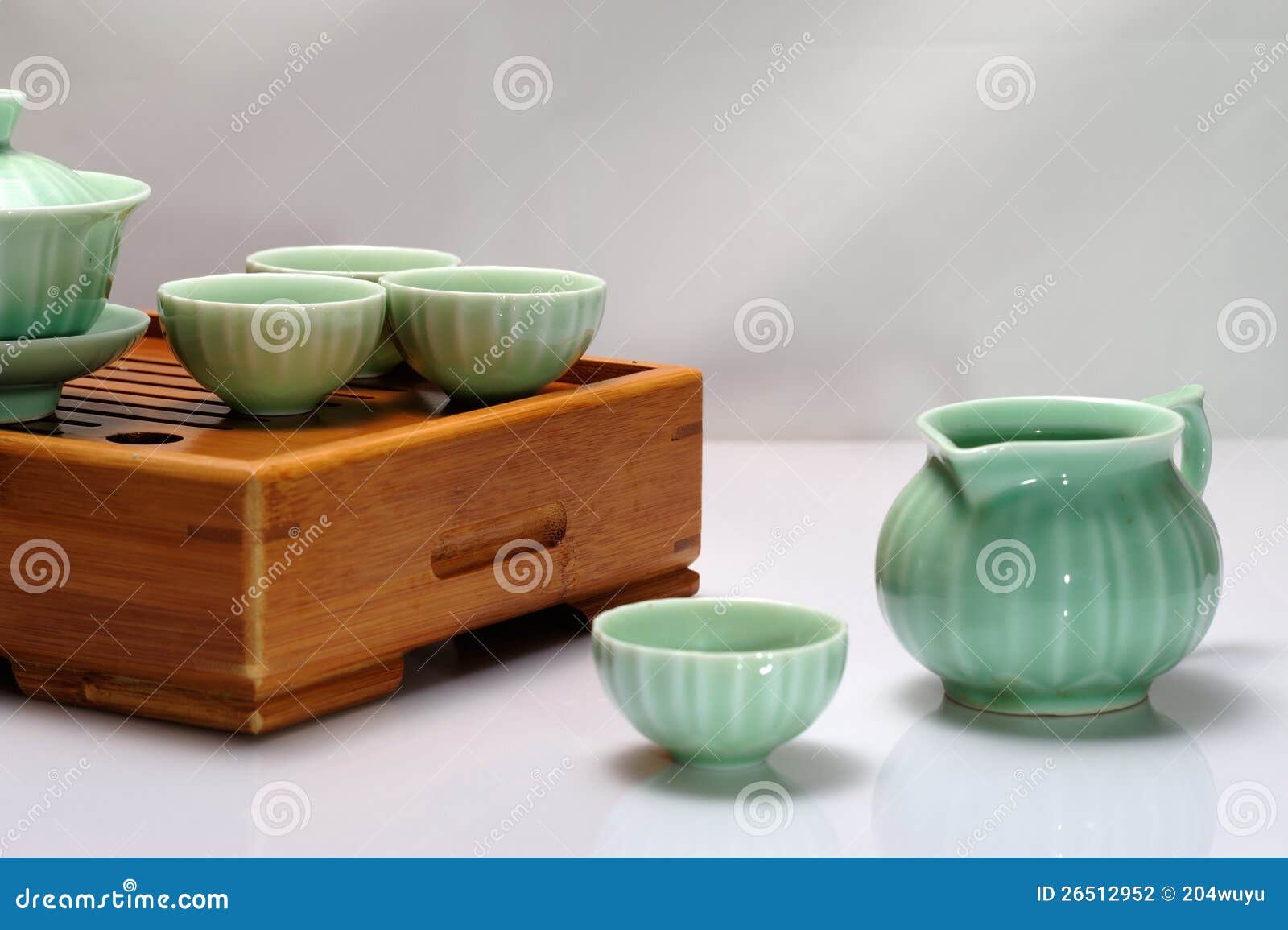 Chinese tea pot and cups stock photo. Image of table 26512952