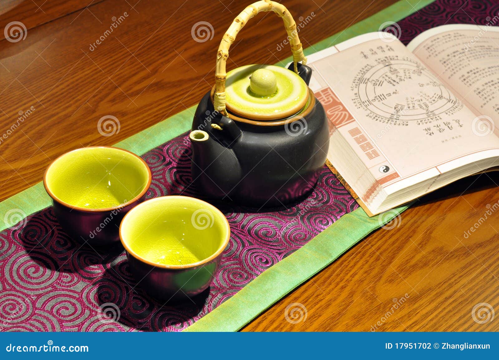 Chinese teapot and cup stock photo. Image of heat, foods 17951702