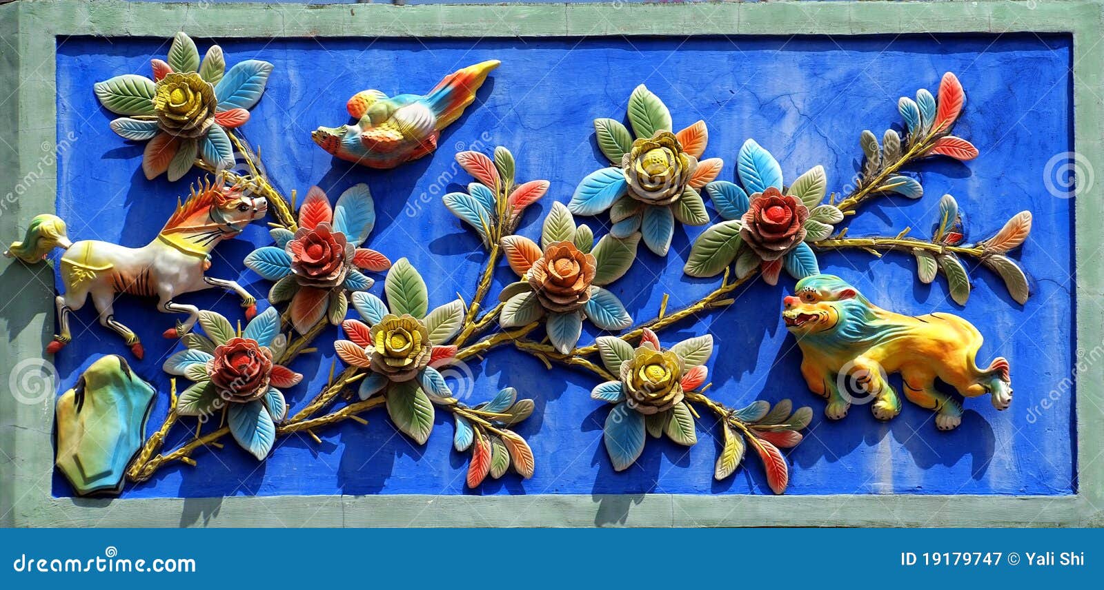 Chinese Temple Wall Decoration Stock Image Image of chinese, heritage