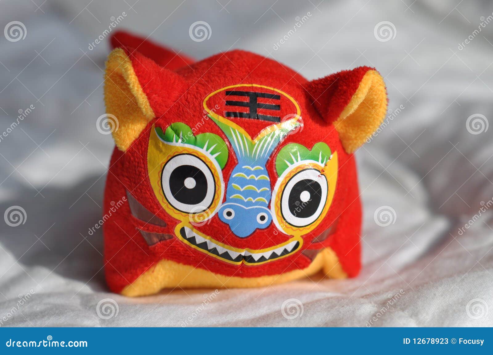 Chinese tiger toy stock image. Image of folk, crafts 12678923