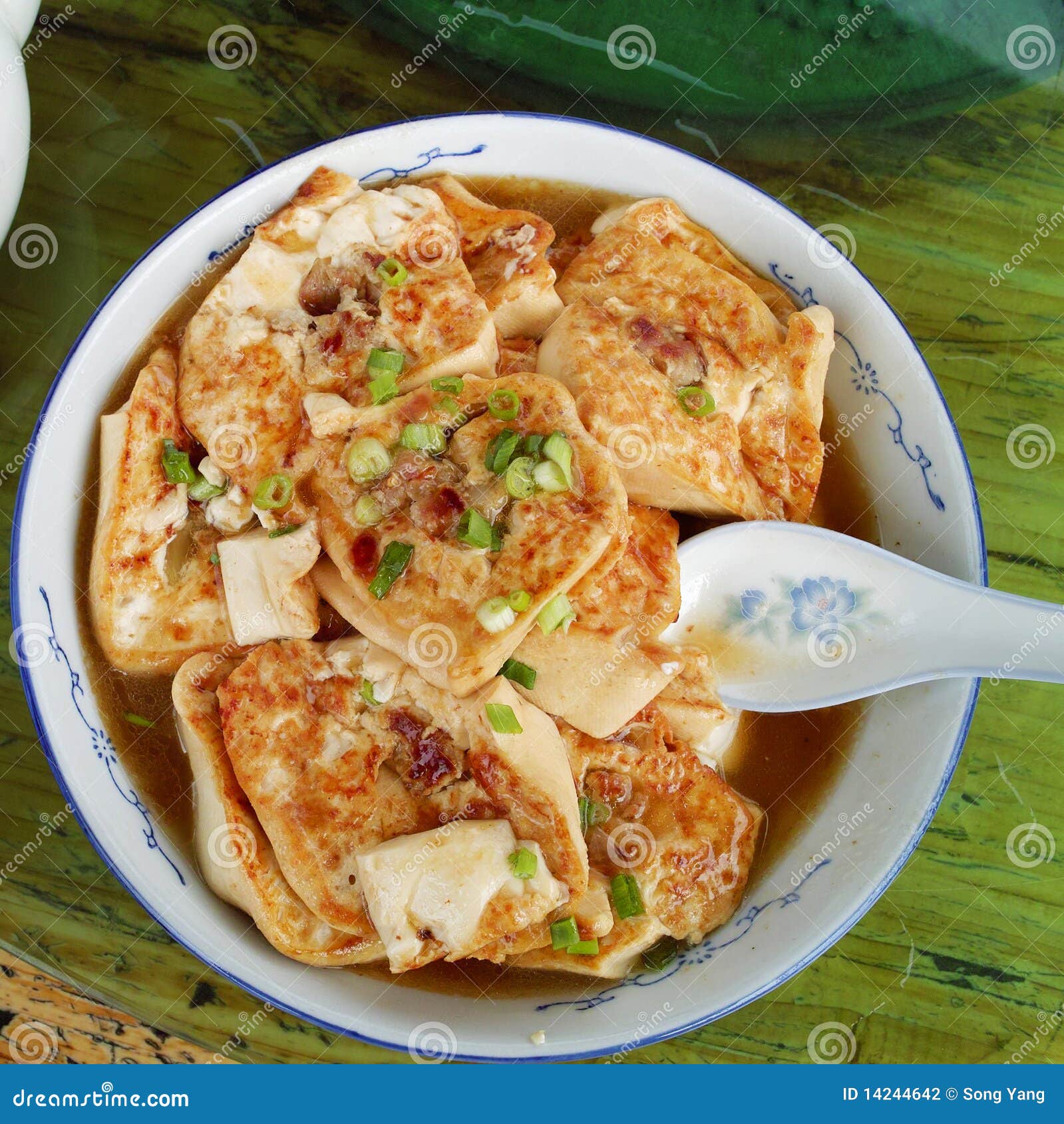 Chinese tofu stock photo. Image of bowl, traditional - 14244642