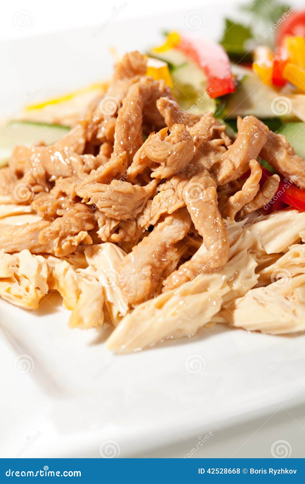 Chinese Tofu Skin Salad stock photo. Image of delicious - 42528668
