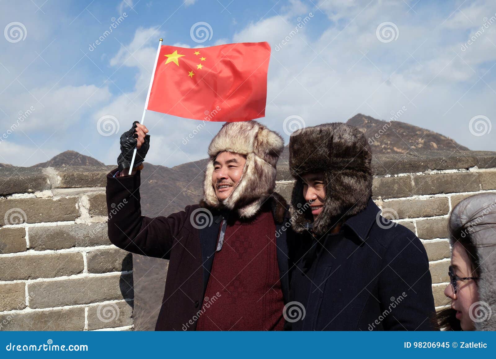 Chinese Tourists Visiting The Great Wall Of China Near Badaling, China Editorial Image - Image ...