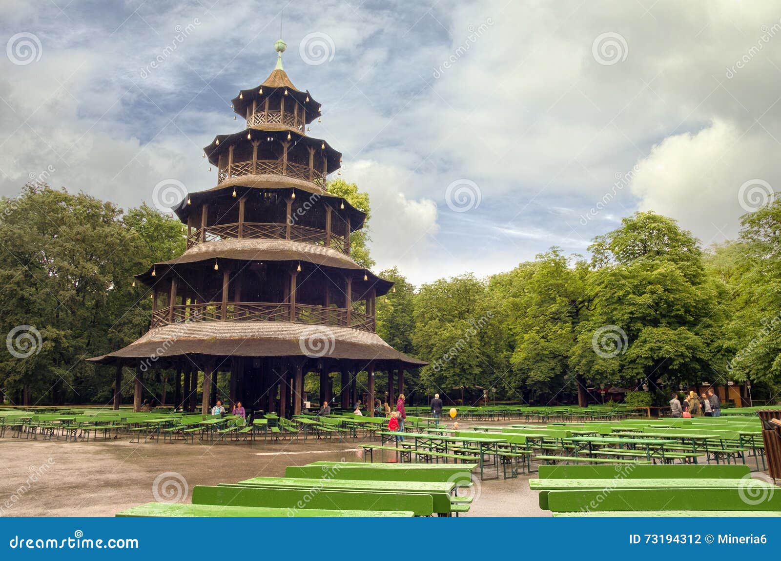 Chinese Tower In English Garden Editorial Photography Image Of