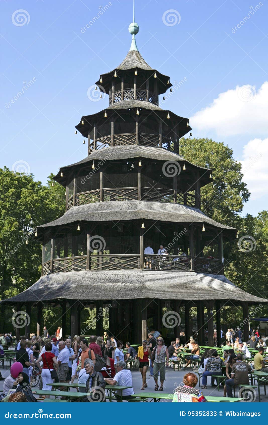 Chinese Tower In Munich Bavaria Editorial Stock Photo Image Of