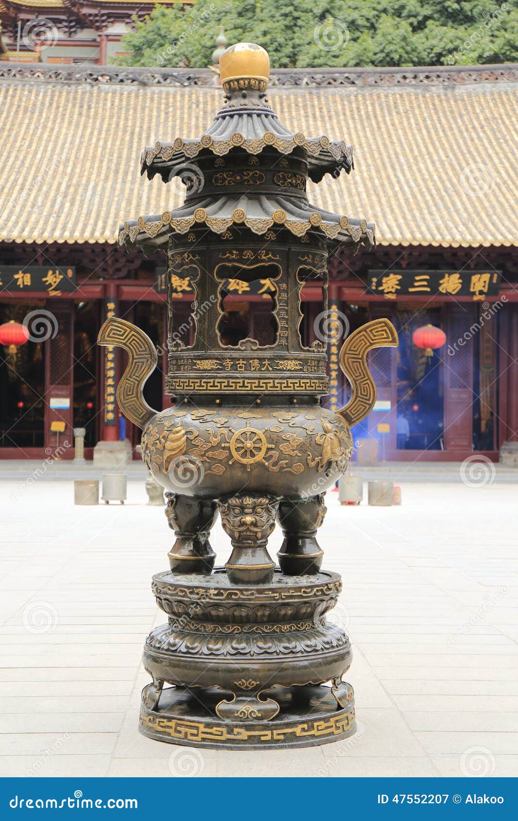 censer in asian chinese temple
