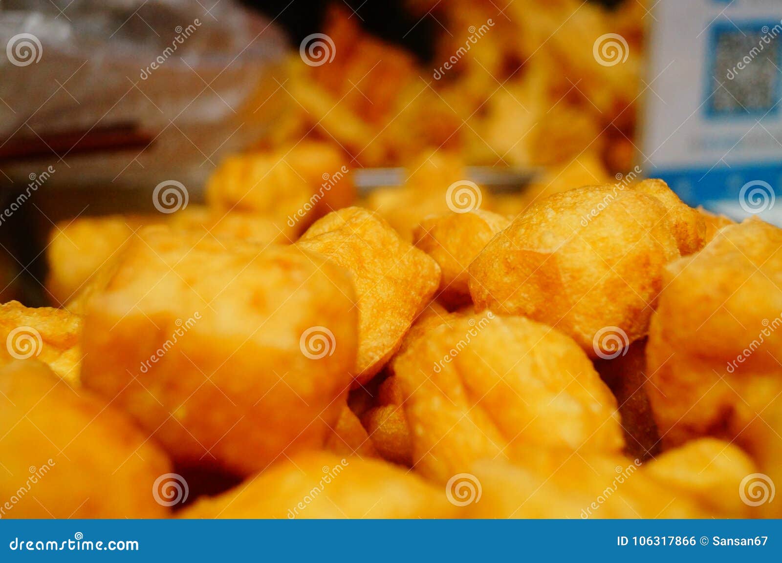 Chinese Traditional Delicious Food: Fried Tofu Stock Photo - Image of