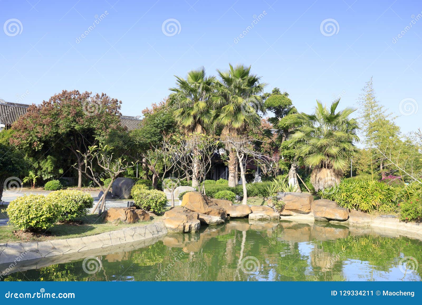 Pond Of Chinese Classical Garden Adobe Rgb Stock Image Image Of