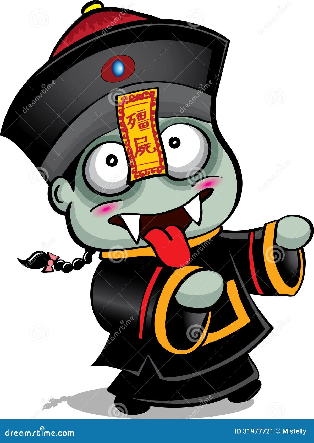 Chinese Vampire Papa stock illustration. Illustration of evil - 31977721