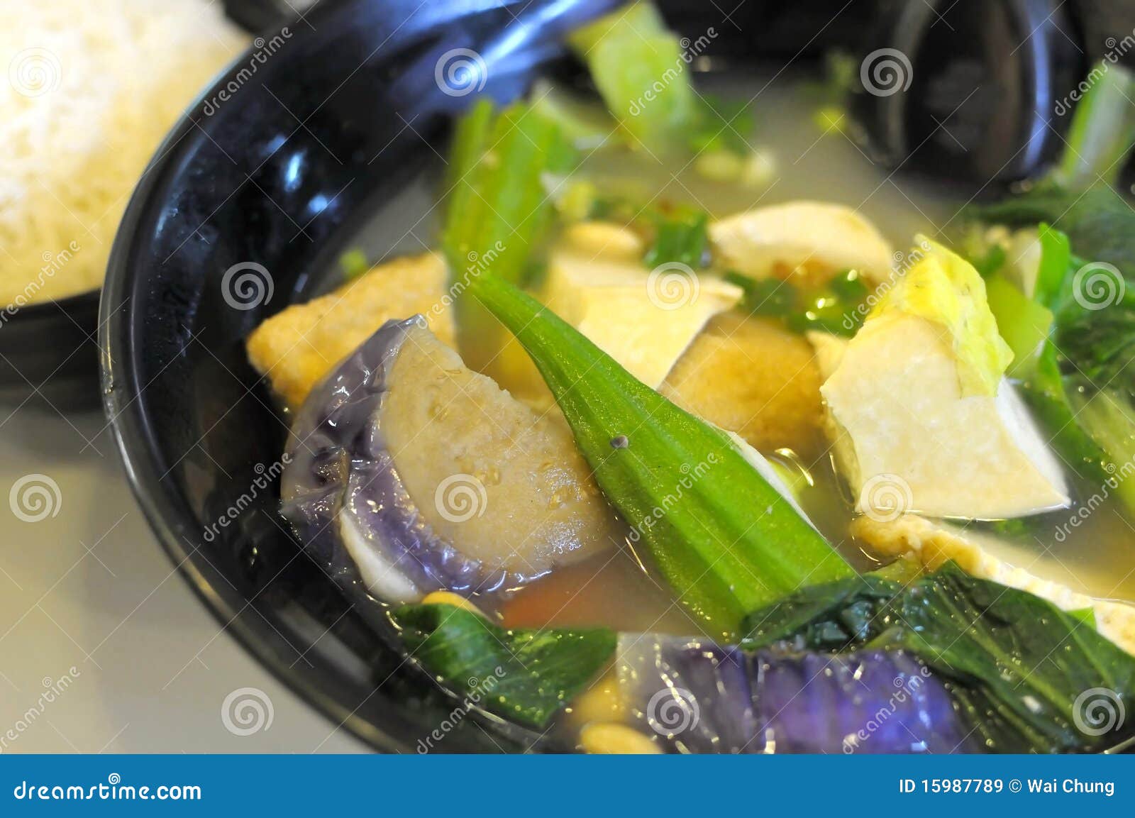 Chinese vegetable soup stock image. Image of cuisine 15987789