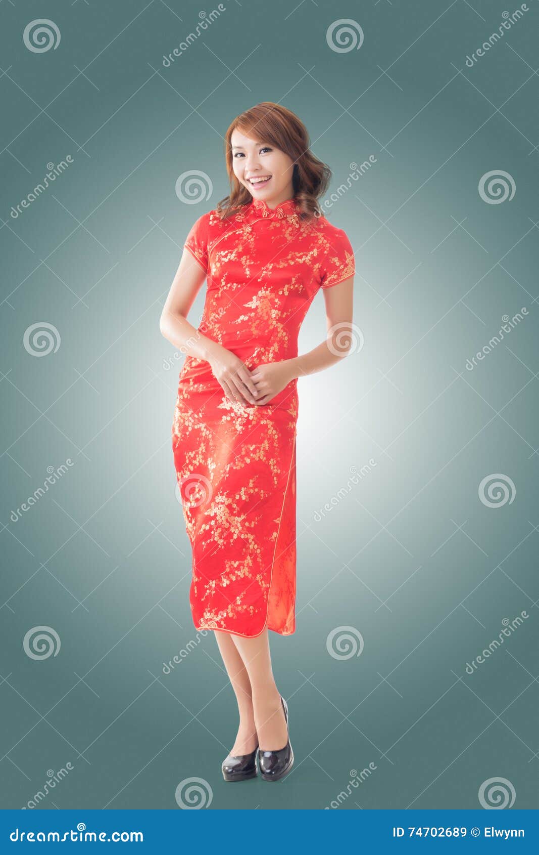 chinese woman dress traditional cheongsam