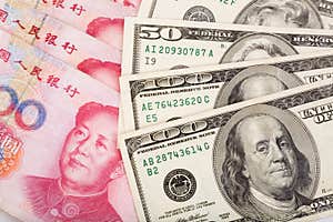 Chinese Yuan And Us Dollar Stock Photo Image Of Rate 3247910