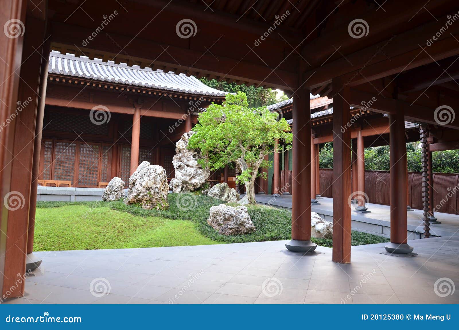 Chinese Zen garden stock photo. Image of japan, history 20125380