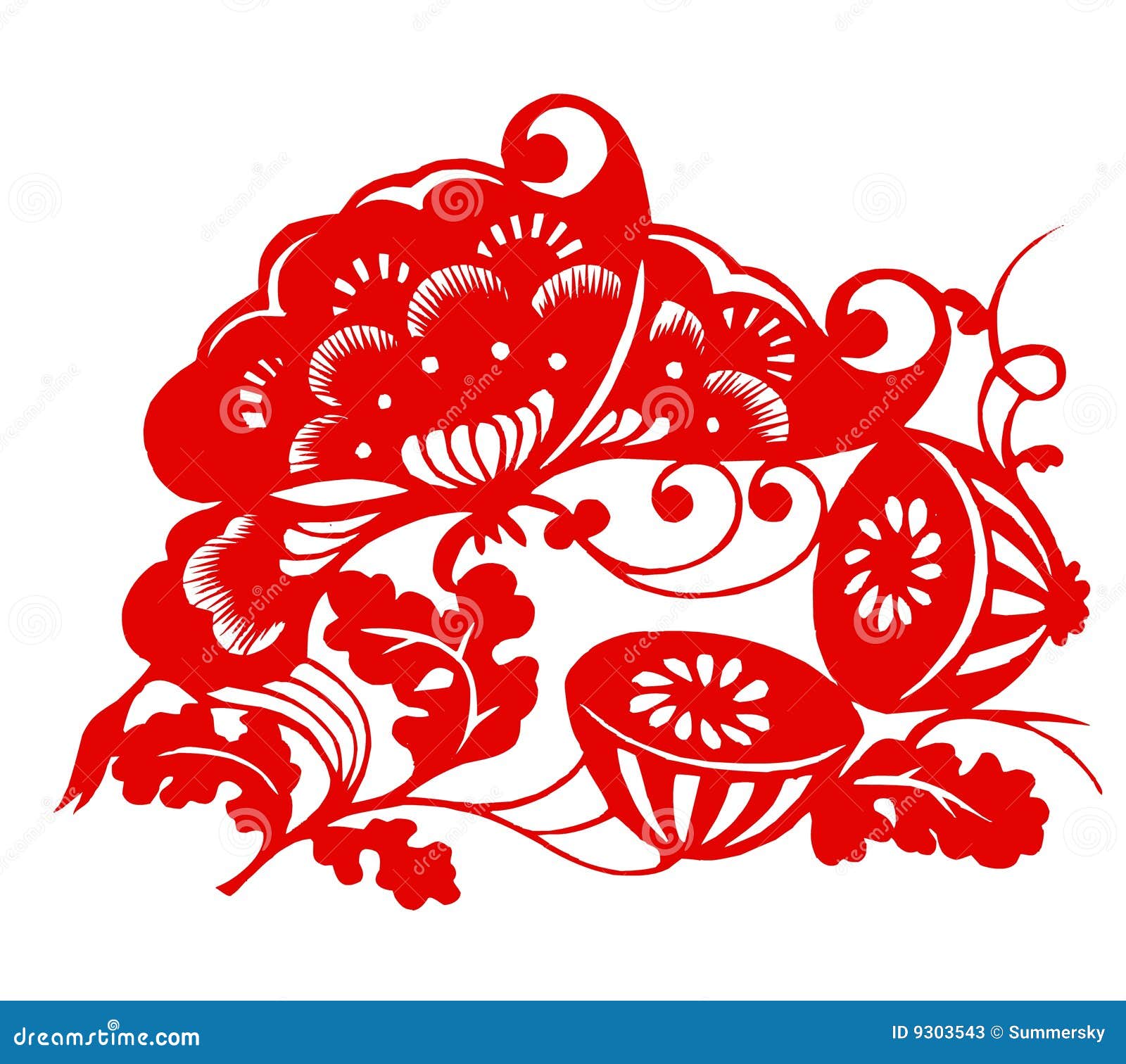 Chinese Zodiac of Lotus stock vector. Illustration of artistic 9303543