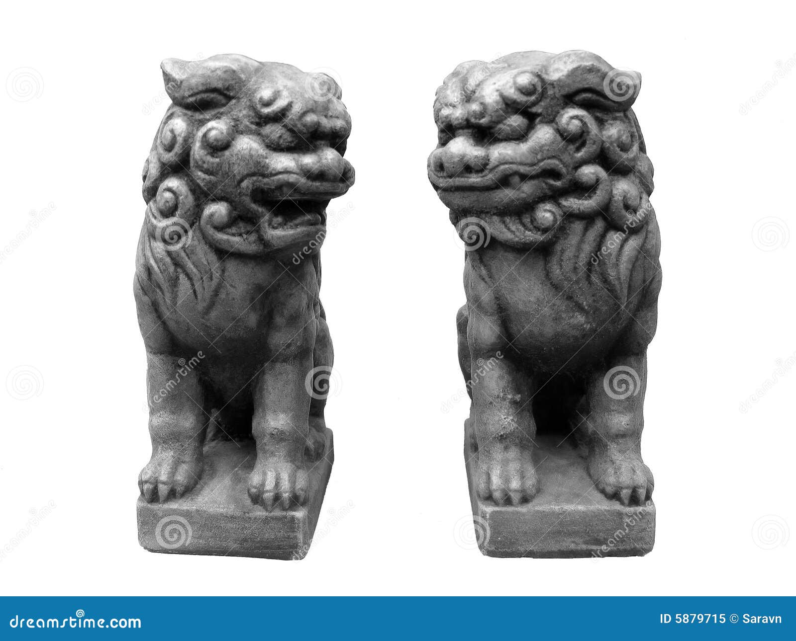 Chinesische Foo Hunde stockbild. Bild von buddhistisch 5879715