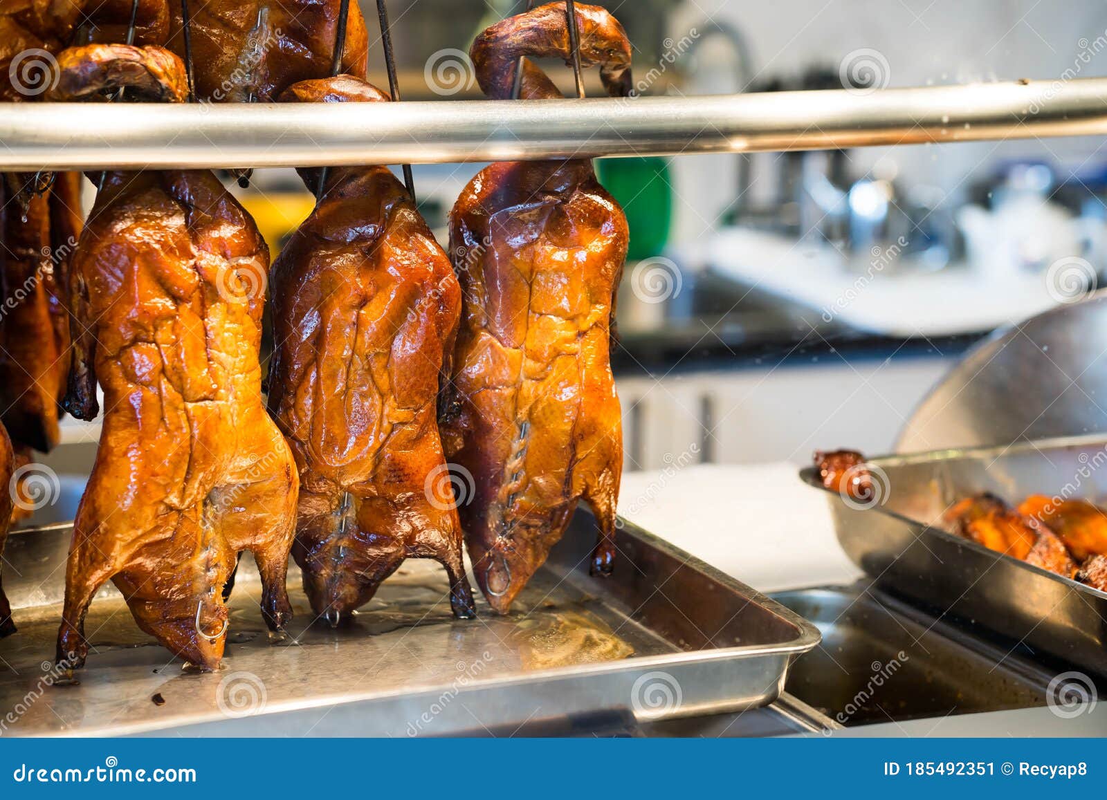 Chinesische Gebratene Ente Im Restaurant Stockbild - Bild von asien ...