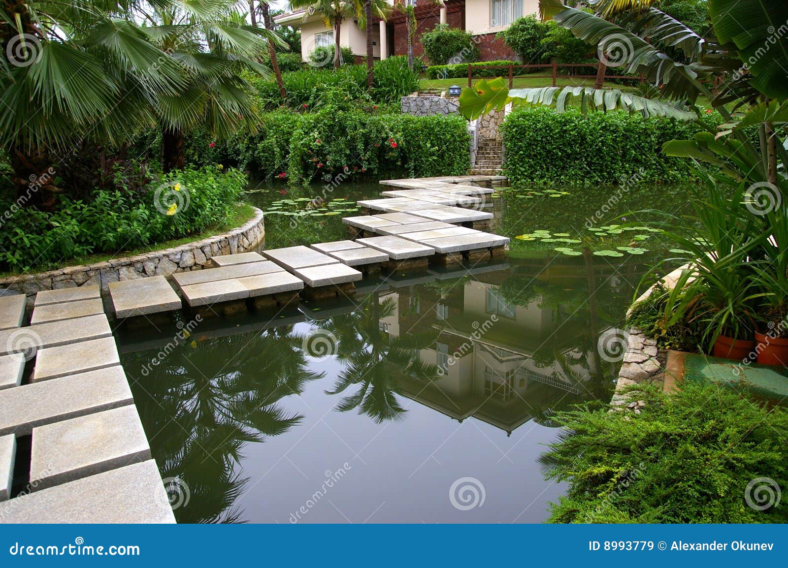 Chinesischer Garten stockbild. Bild von chinesisch, erholung 8993779