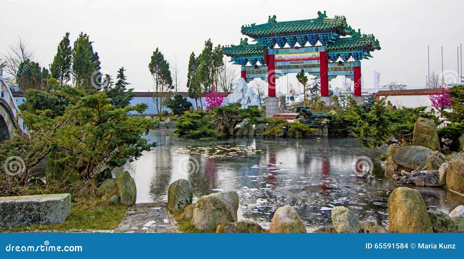 Chinesischer Garten Husum Deutschland Stockfoto Bild von glück