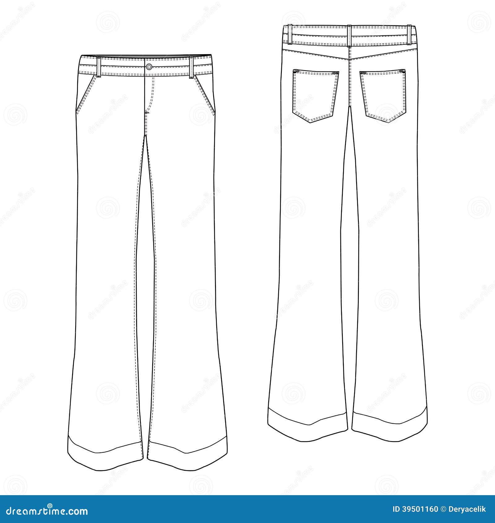 Chino Trouser stock illustration. Illustration of female - 39501160