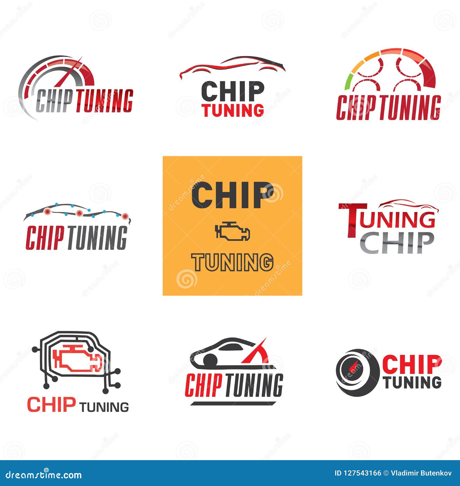 Chip tuning logo stock vector. Illustration of dashboard - 127543166