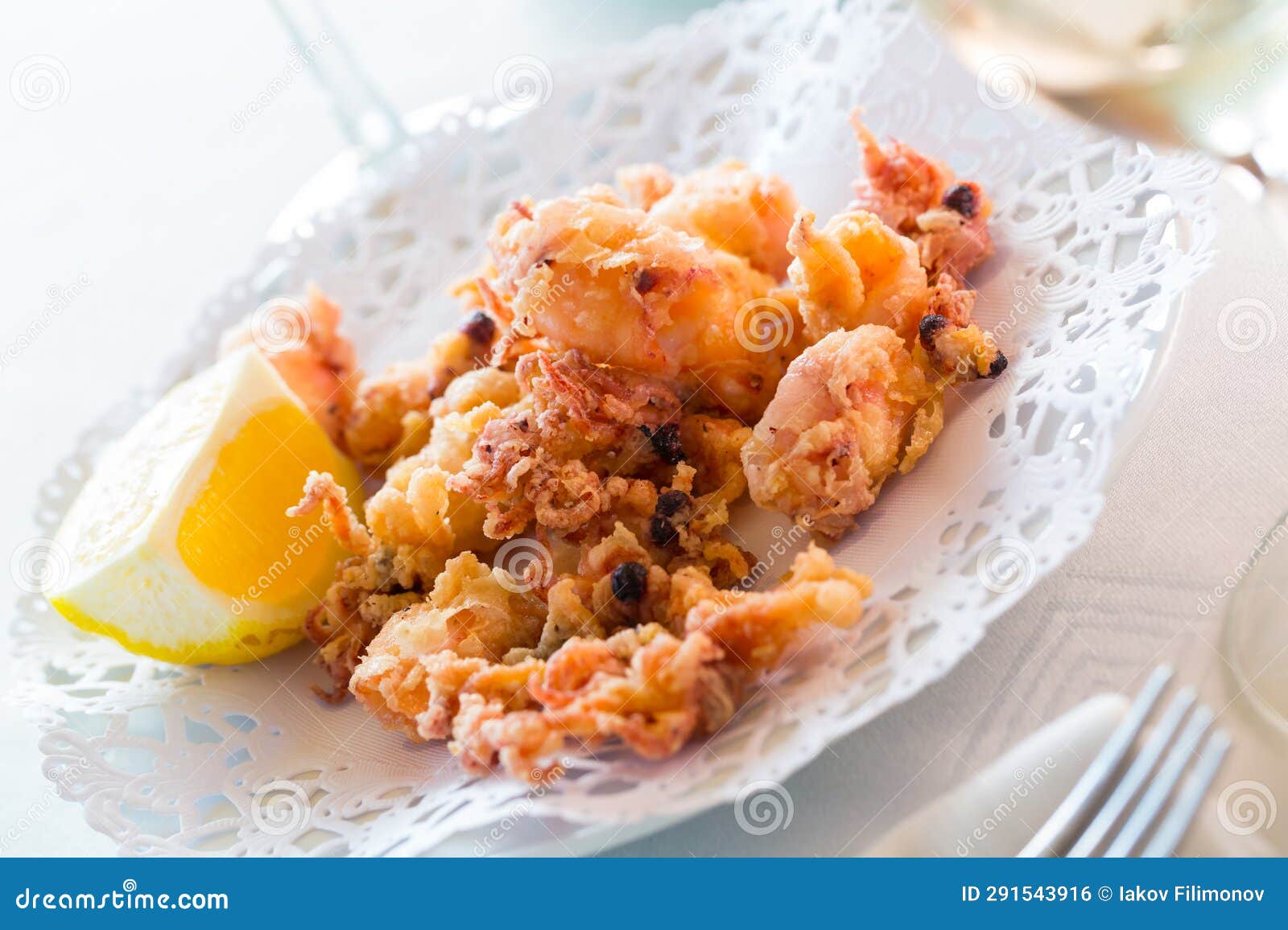 Chipirones, Battered Fried Baby Squid Stock Photo Image of menu
