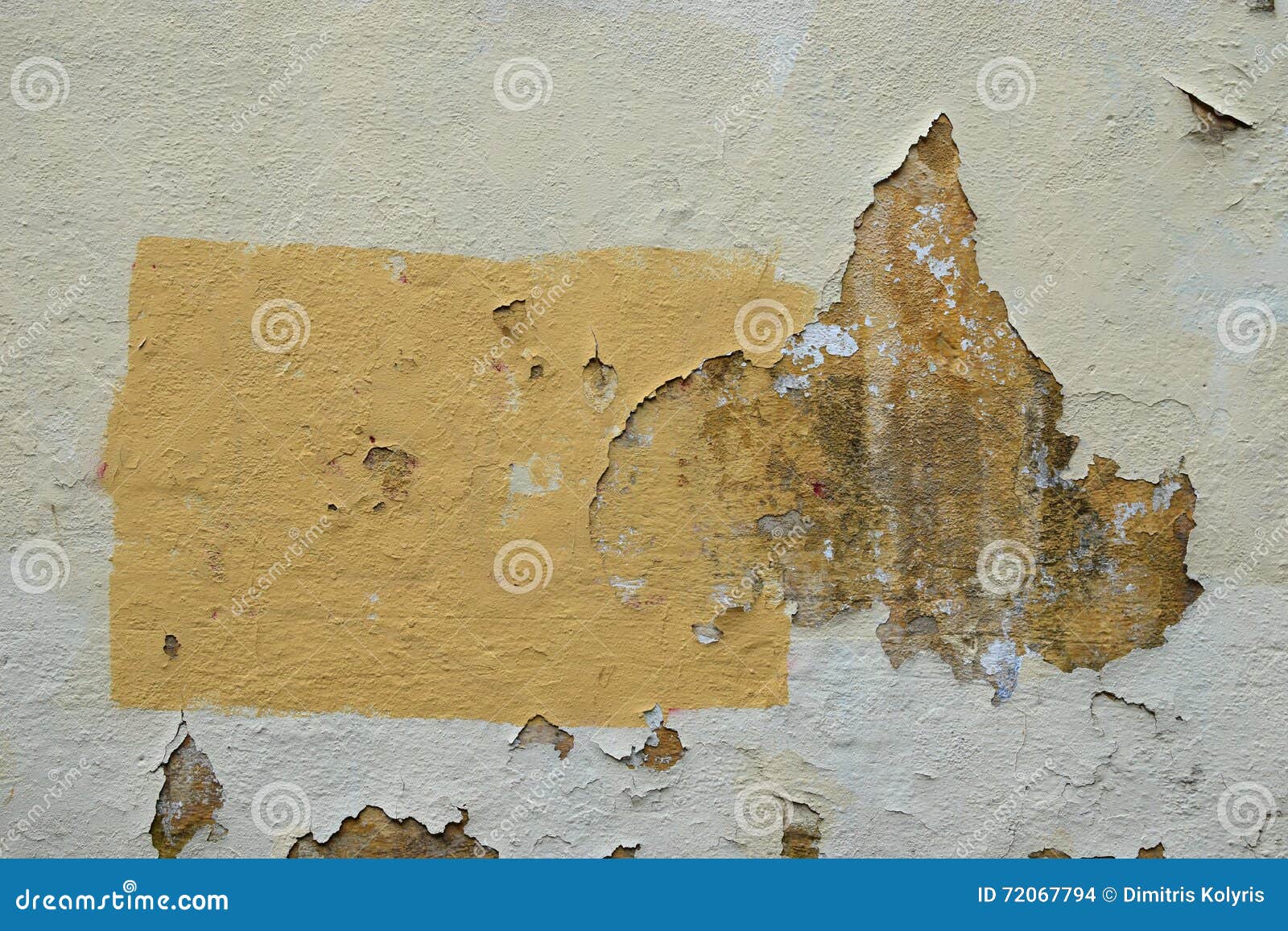 Chipped Paint Wall Yellow Rectangle Stock Photo Image of chipped