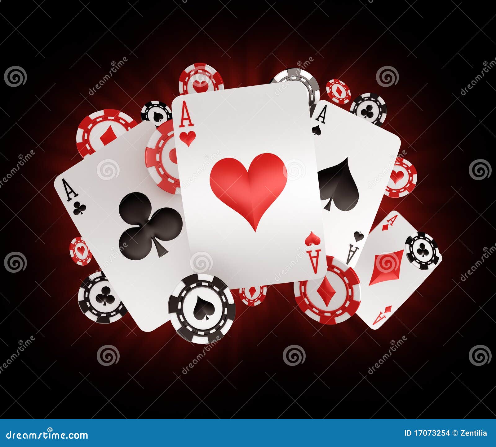 Chips and aces stock illustration. Illustration of ...
