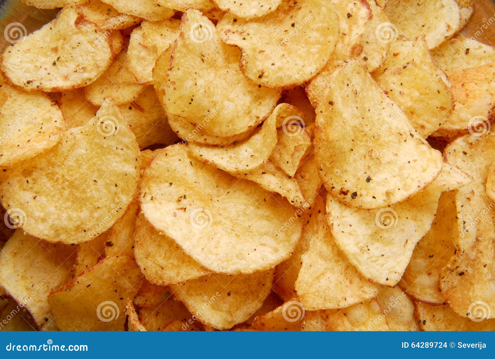 Chips crisps stock photo. Image of closeup, fresh, pile 64289724