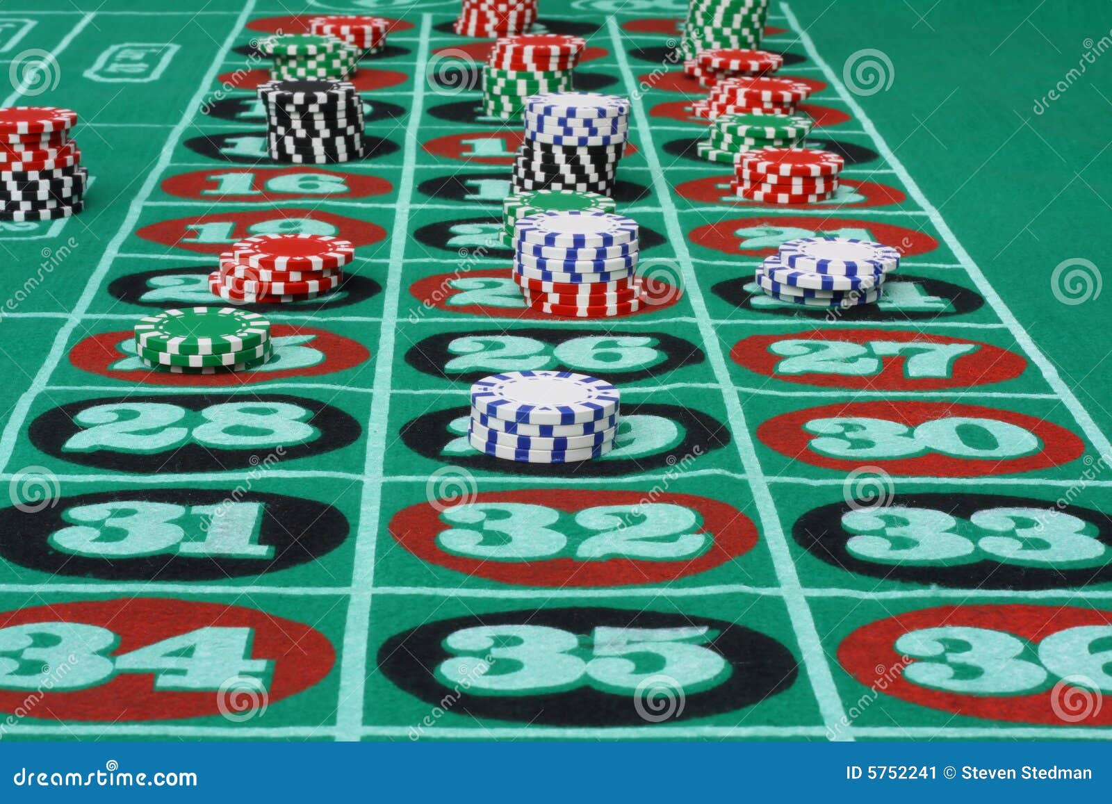 Chips on a Roulette stock image. Image of conferences 5752241