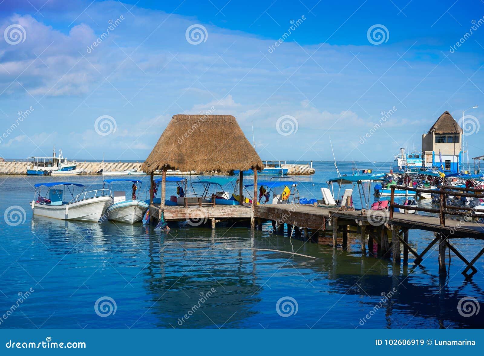 chiquila port in quintana roo mexico