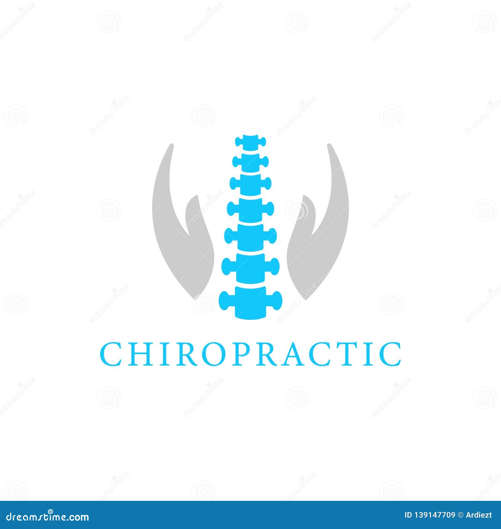 Chiropractic Logo Vector Spine Health Care Medical Symbol Or Icon