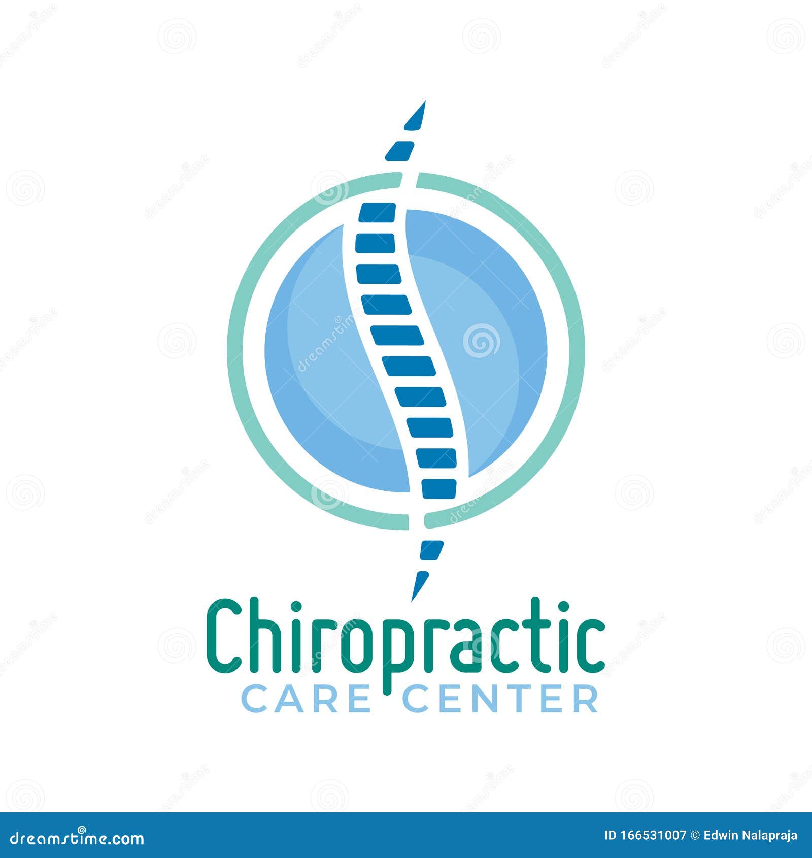 Chiropractic Logo Vector Spine Health Care Medical Symbol Or Icon