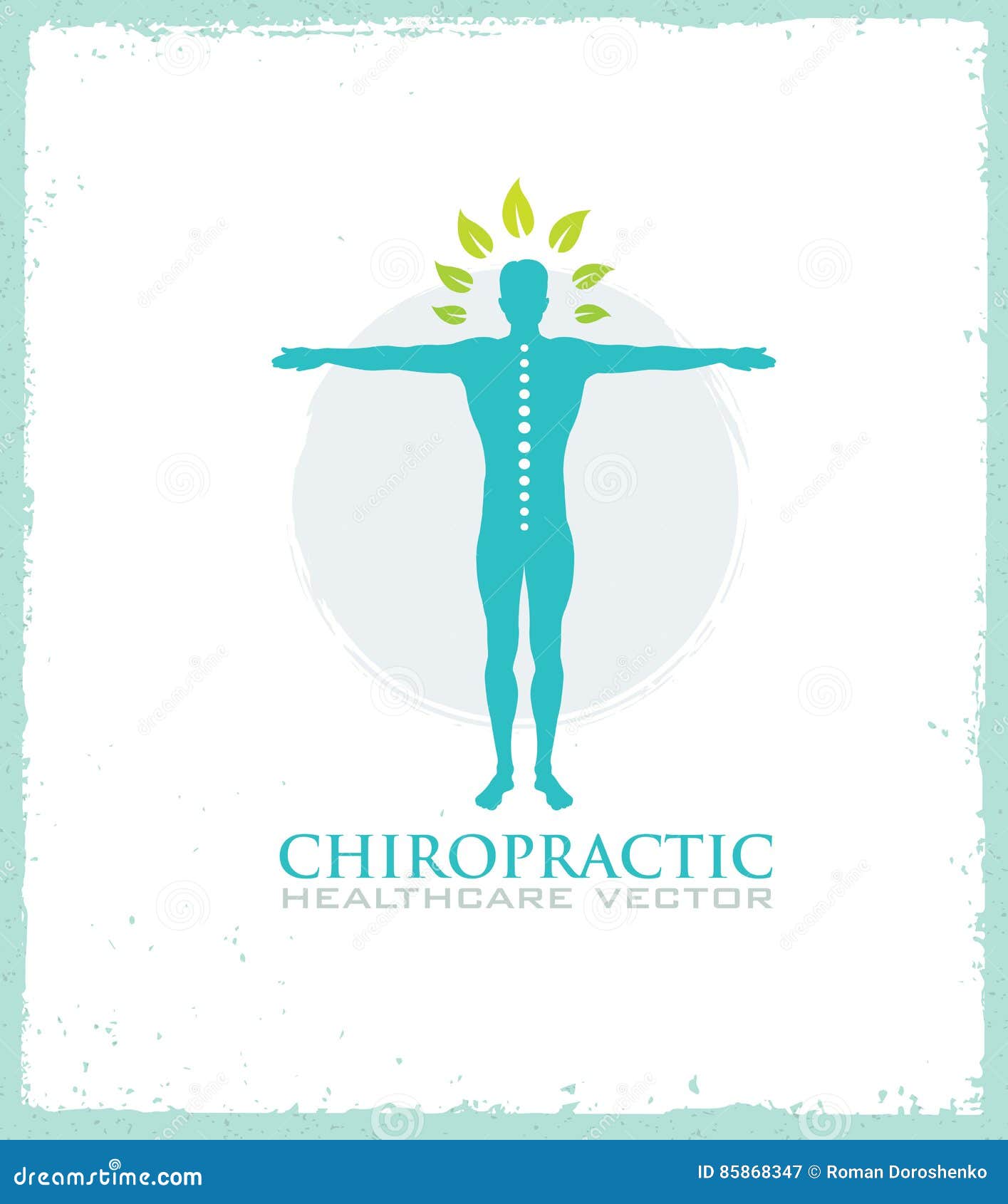 chiropractic, massage, back pain and osteopathy icon