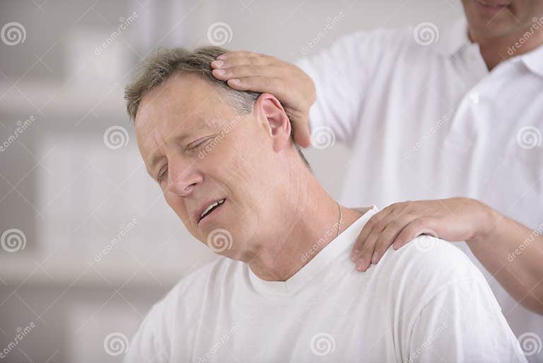 Chiropractor Doing Neck Adjustment Stock Image Image of patient