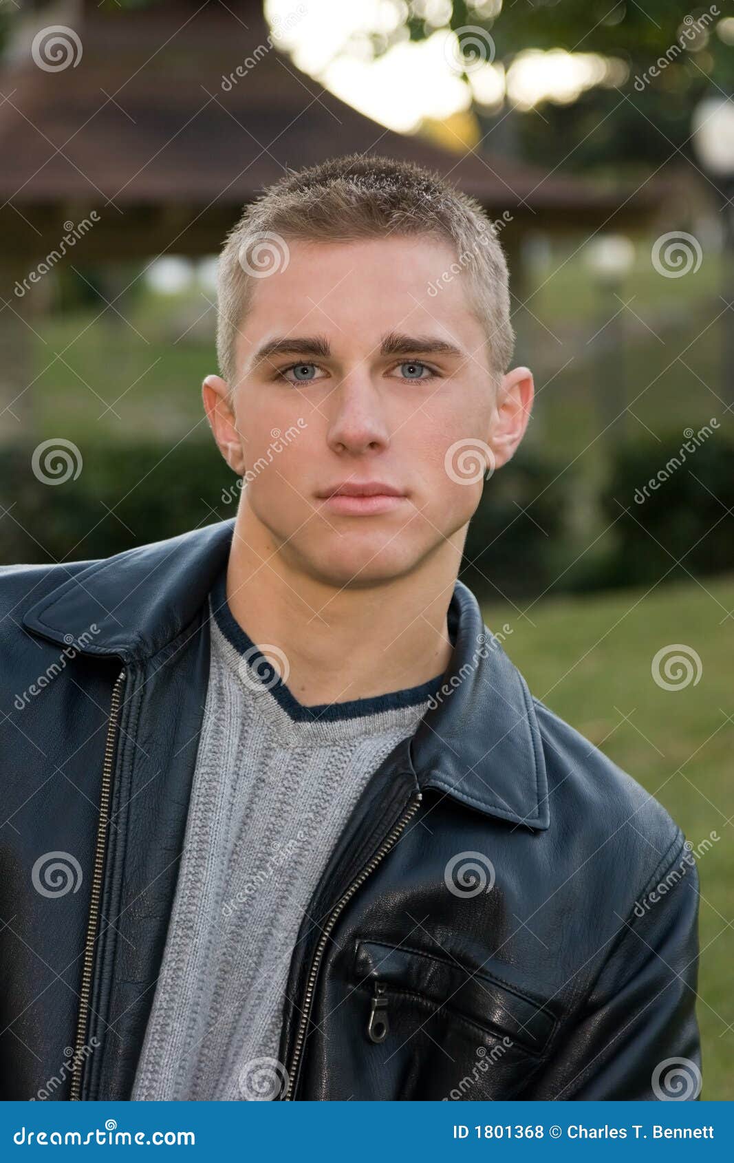 chisled and angular faced young man