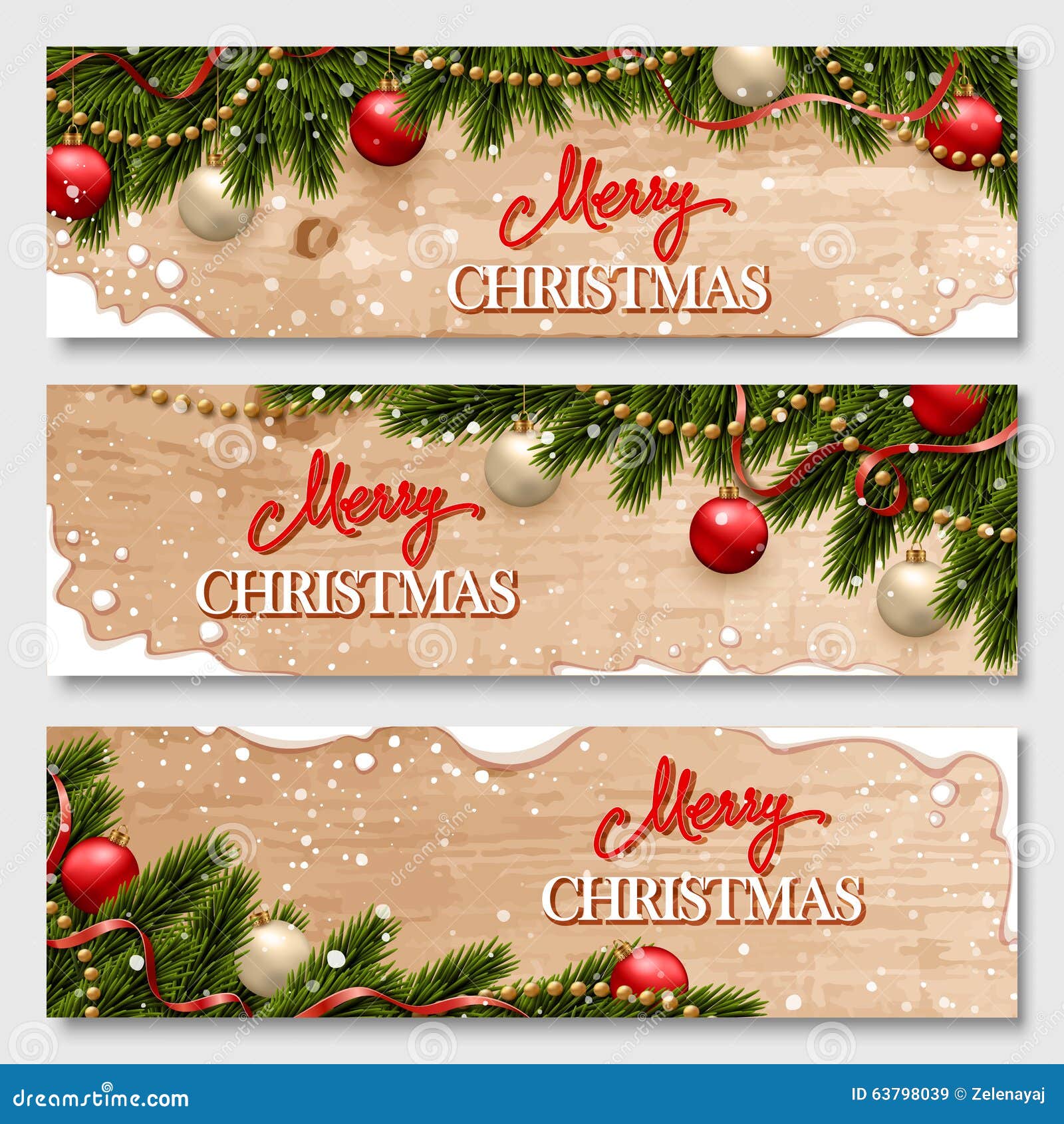 chistmas banners set