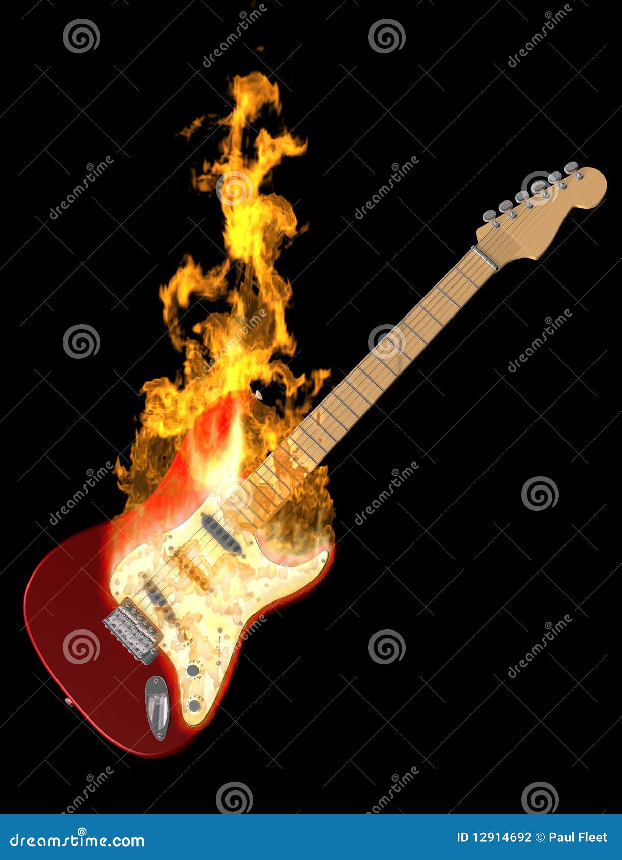 Chitarra Fuoco Chitarra Chitarra Chitarra Elettrica Musicista Musicista Maglia A Manica T-shirt Da Uomo Con Stampa Posteriore