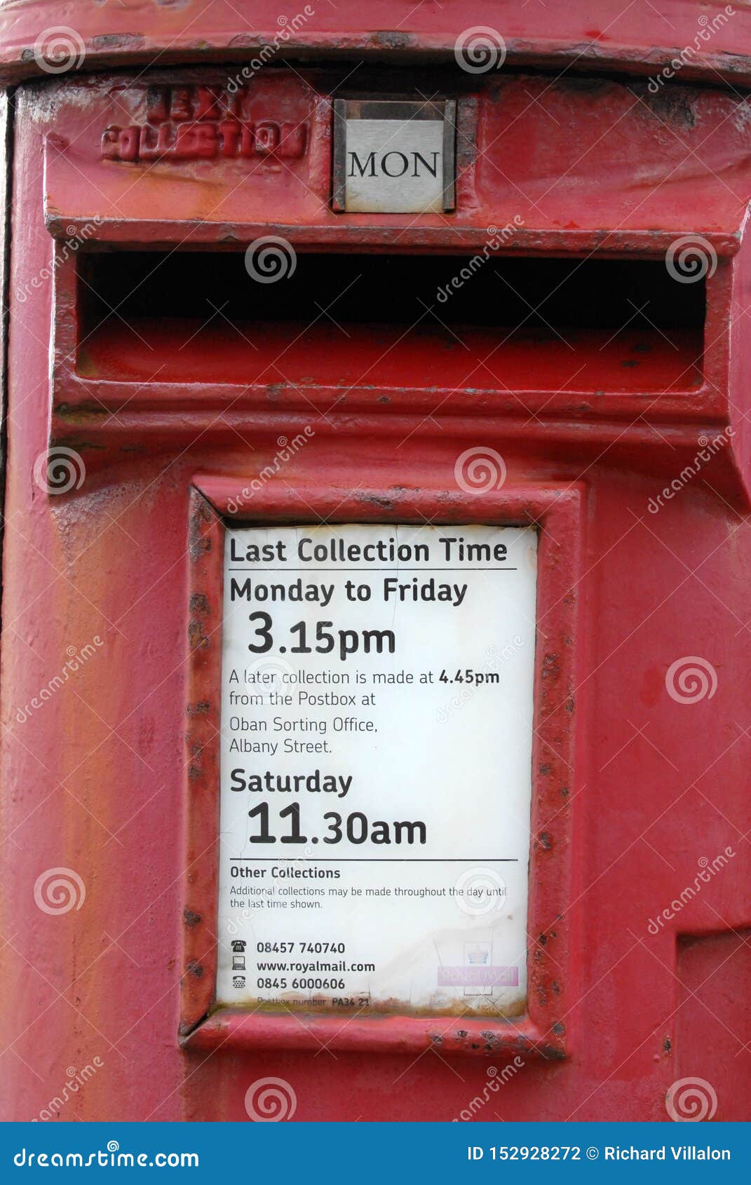 Cassetta Delle Lettere In Inglese Chiuda Su Su Una Cassetta Delle Lettere Inglese Fotografia Stock