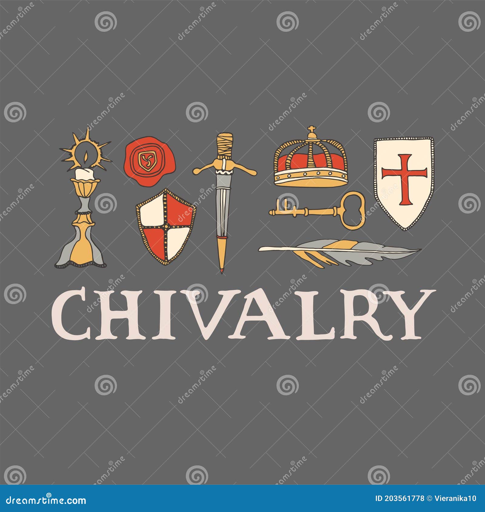chivalry and crusade concept