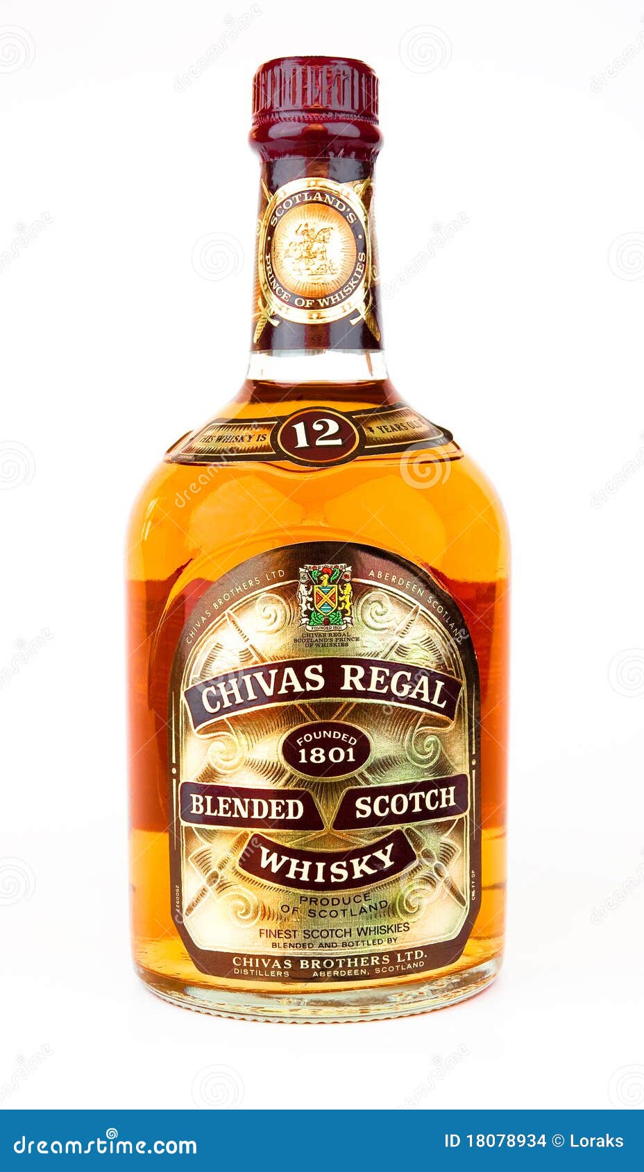Chivas Regal Blended Scotch Whiskey. Editorial Stock Image