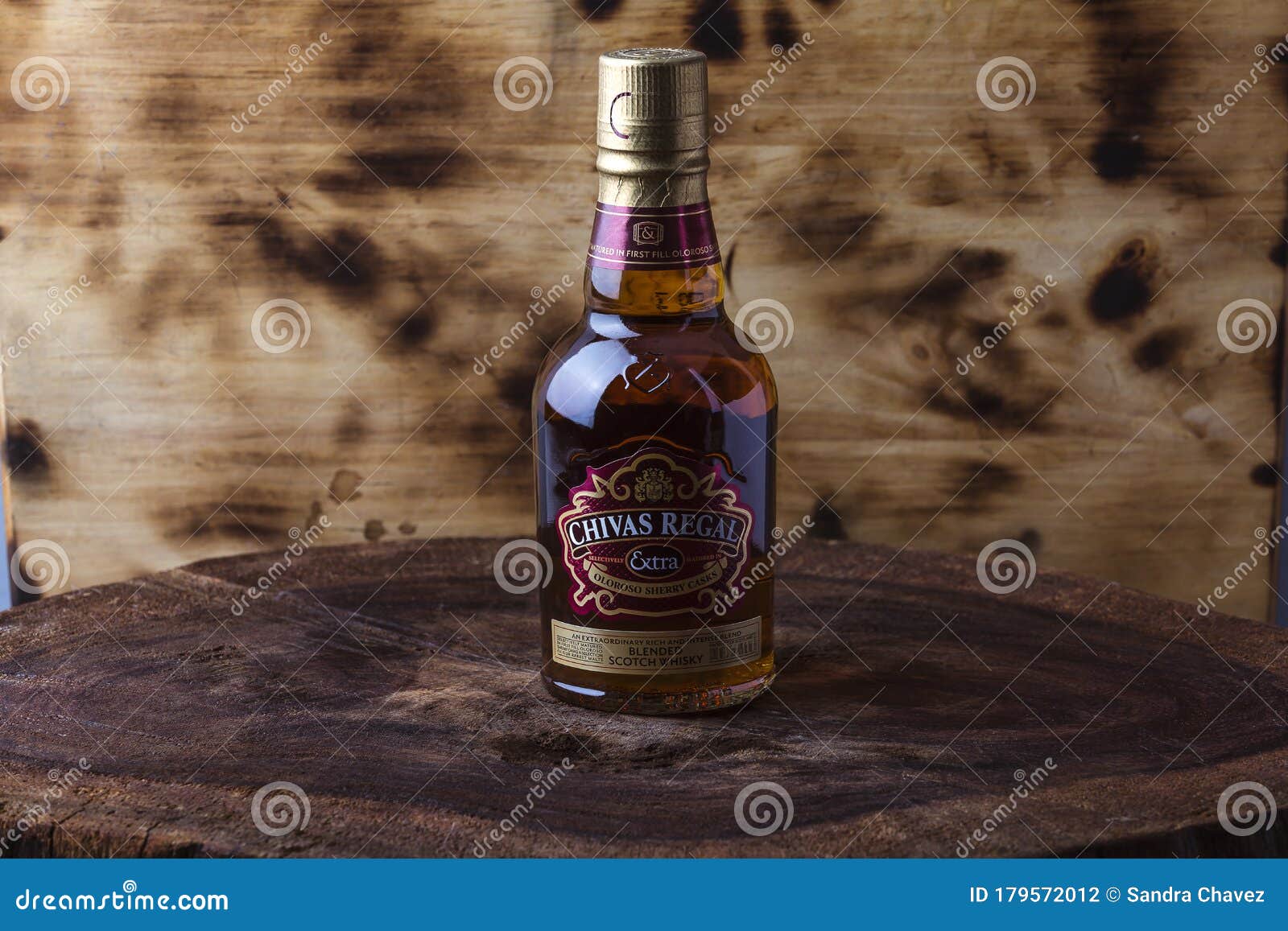 Chivas Regal Extra Whiskey, Which Is Matured In Scented Barrels Which Gives  That Amber Color Editorial Photography - Image Of Background, Drink:  179572012