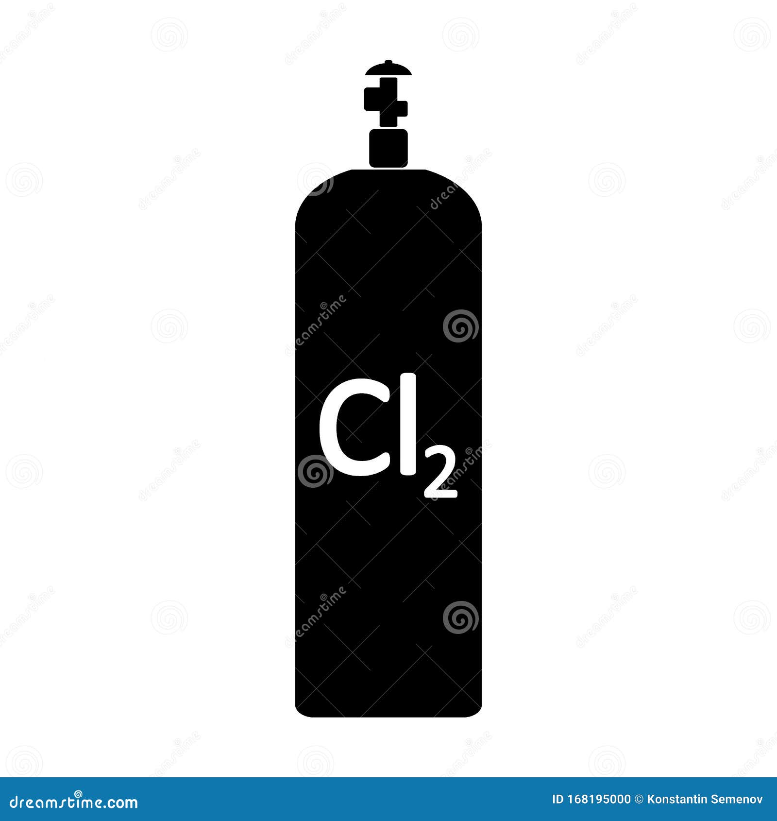chlorine gas cylinde icon