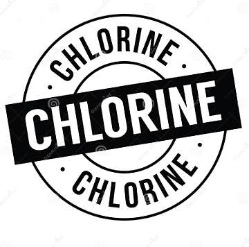 Chlorine stamp on white stock vector. Illustration of label - 124219568