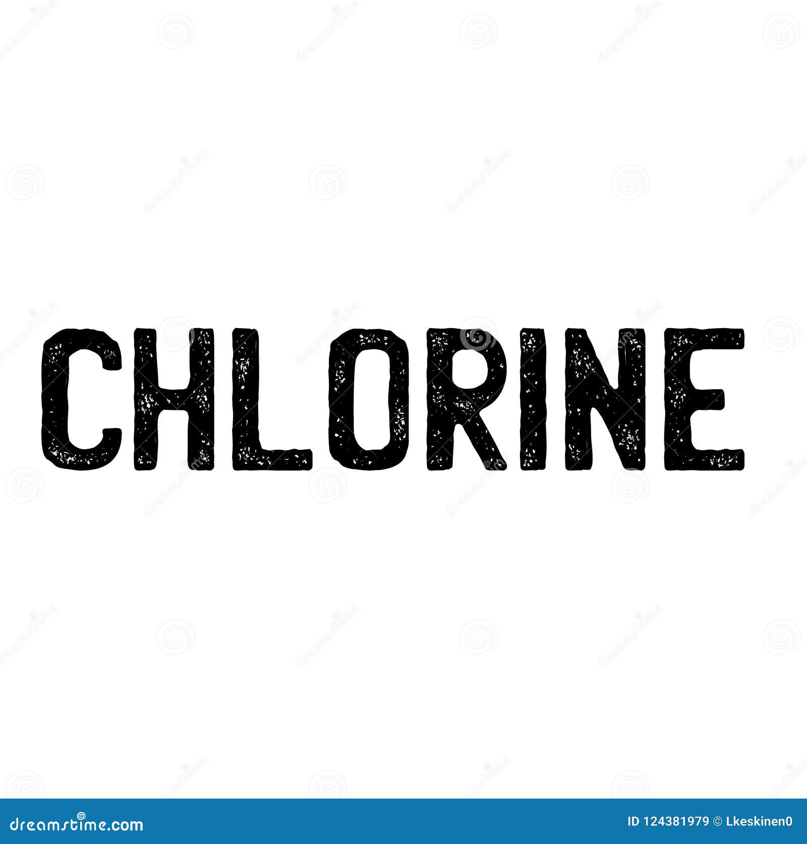 Chlorine stamp on white stock vector. Illustration of guidance - 124381979