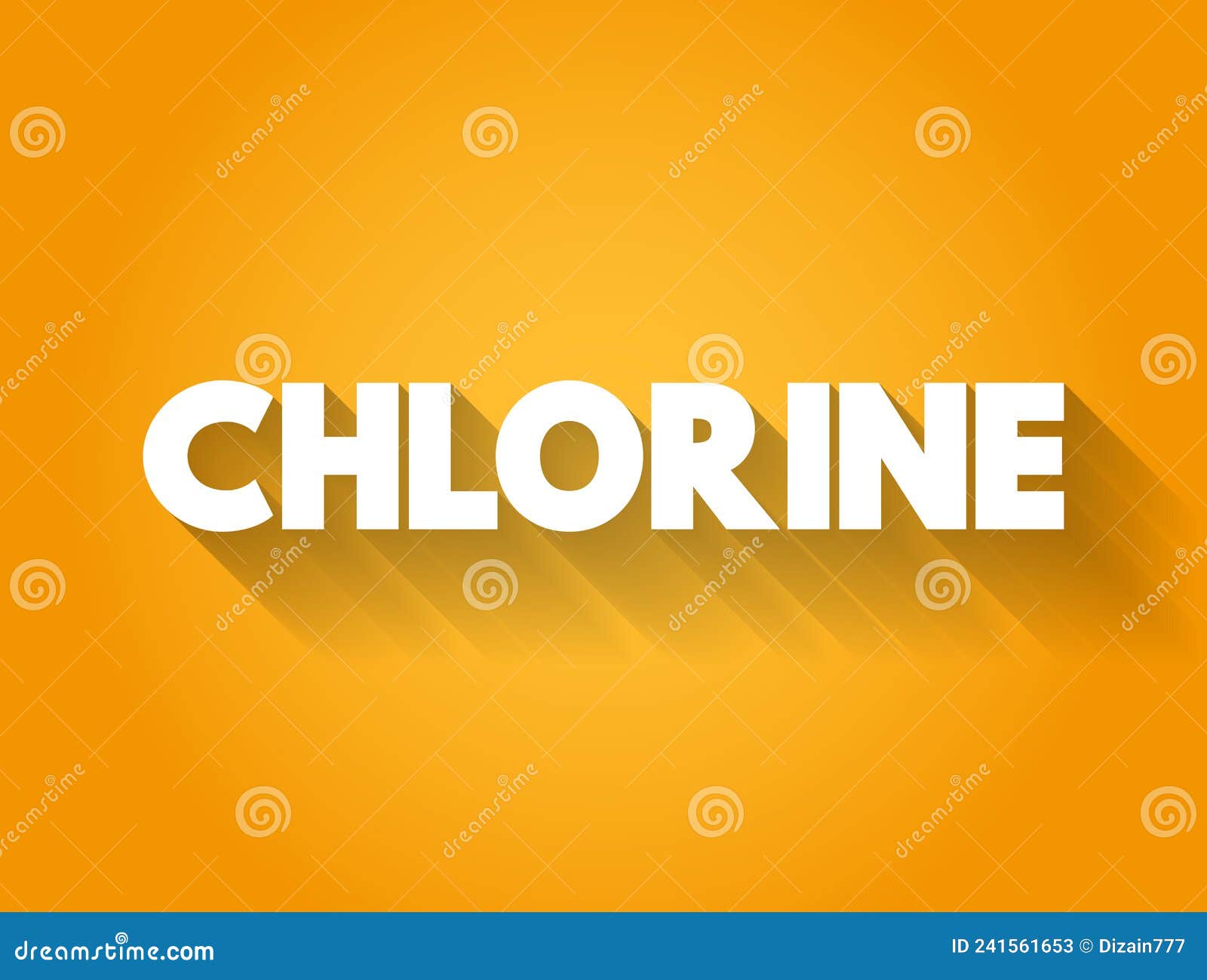 Chlorine Text Quote, Concept Background Stock Illustration
