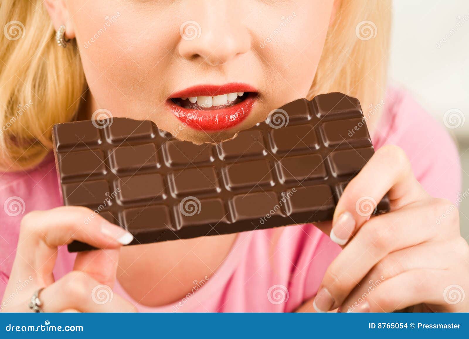 Chocolate addict stock photo. Image of dessert, close 8765054