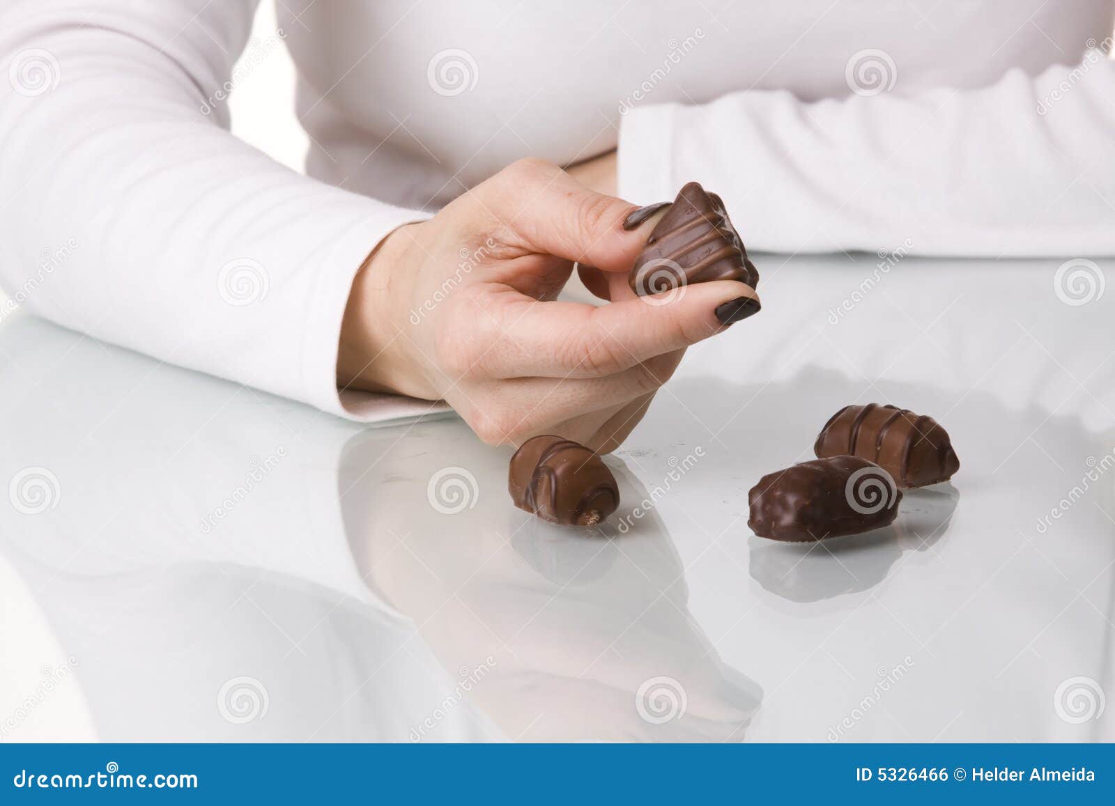 Chocolate addiction stock photo. Image of hand, candy 5326466