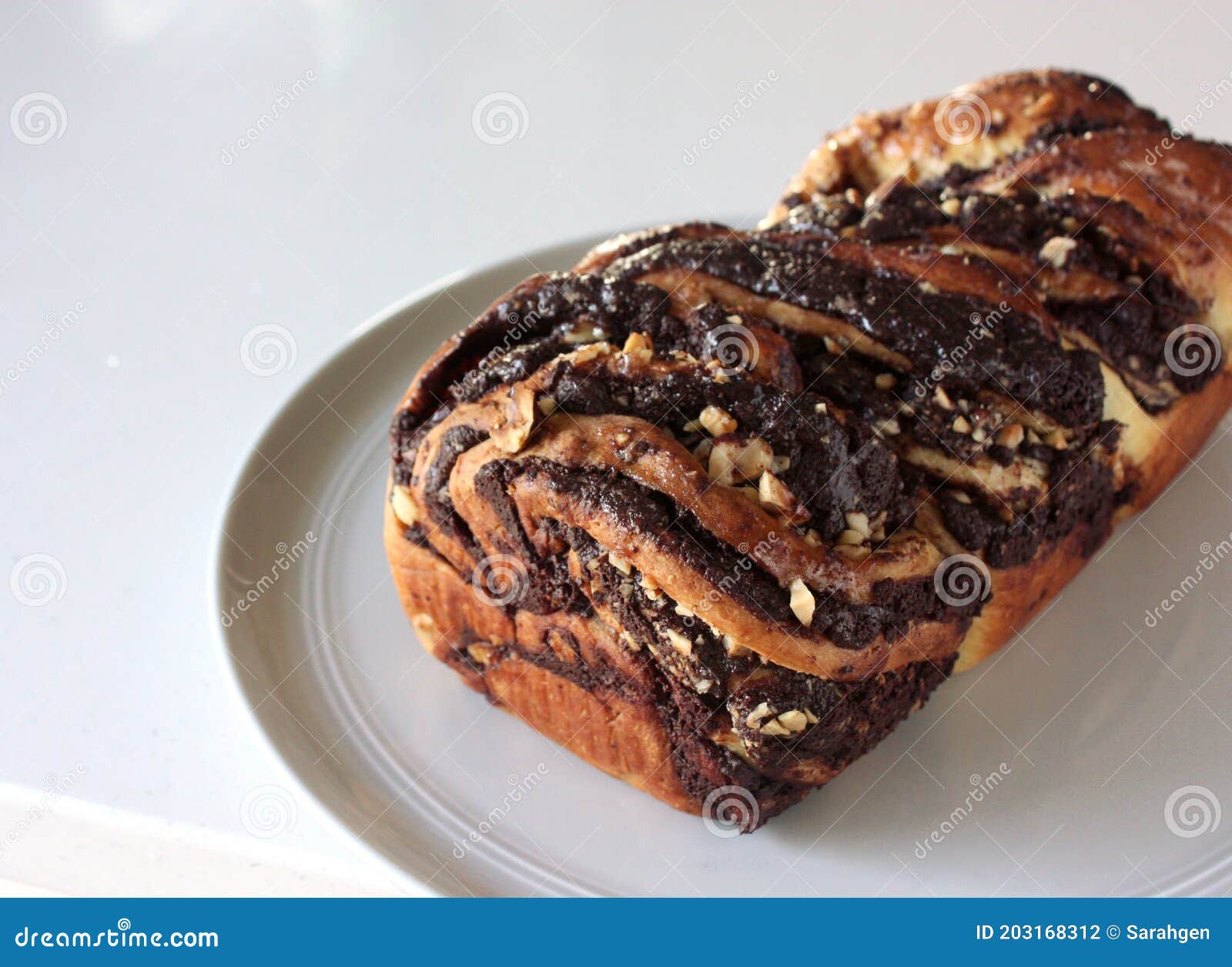 Chocolate Babka Bread stock photo. Image of hollywood 203168312
